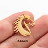 6pcs Fashion Animal Pendant Sea Turtle Tail Horse Stainless Steel Lobster Bird Charms for Jewelry Making Bulk Handmade Keychain