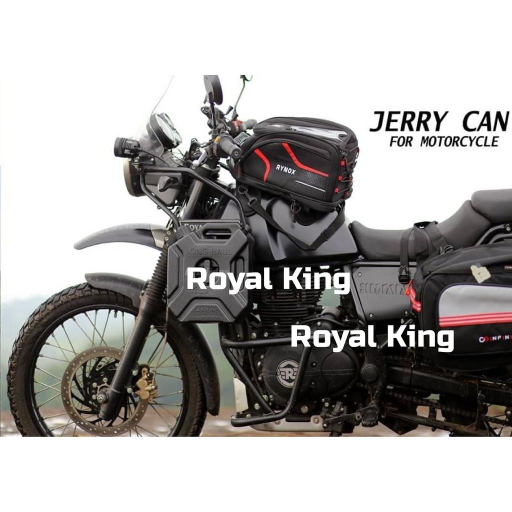 Black "Jerry Can With Mount" Fit for Royal Enfield Himalayan 411 BS4
