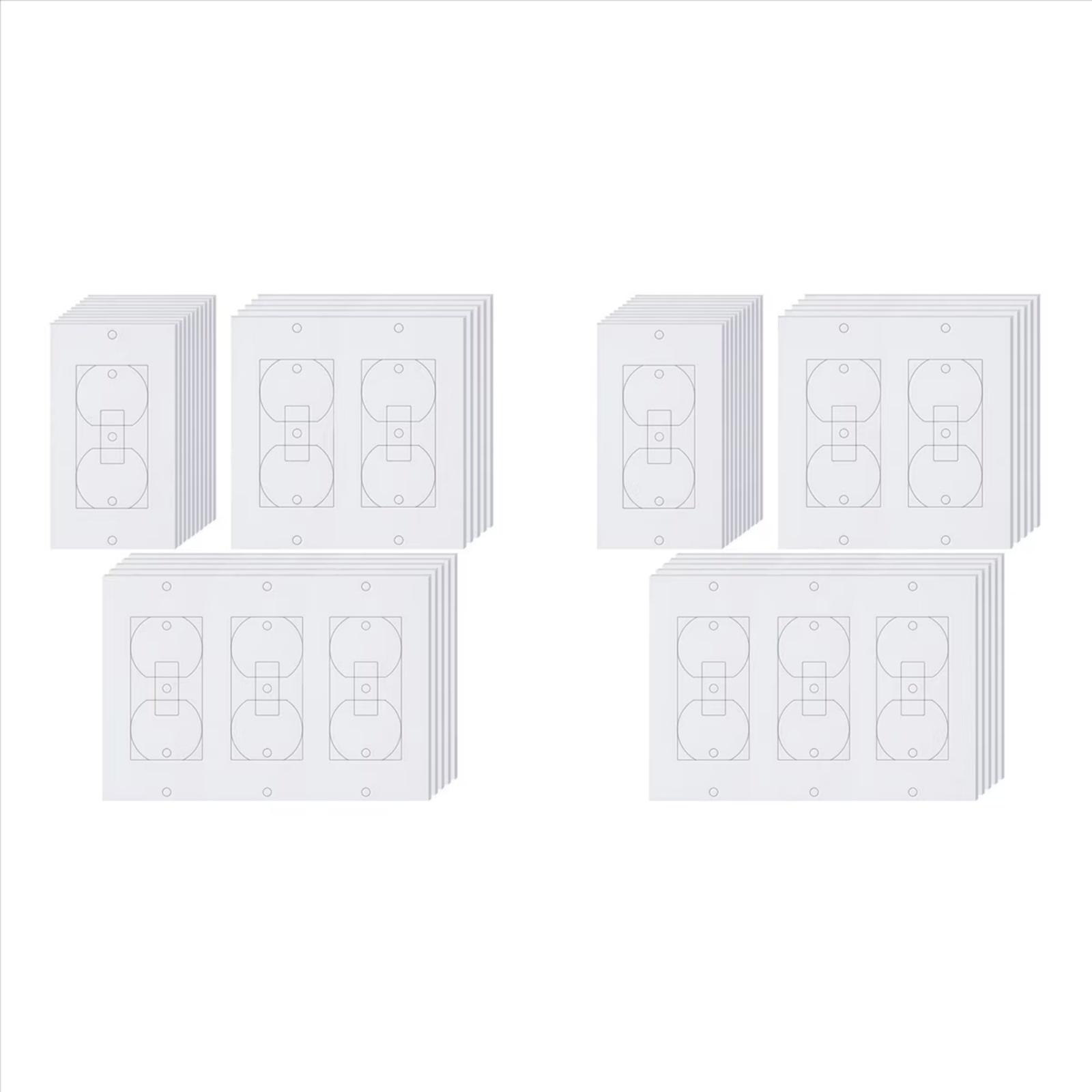 

20Pcs Wall Insulation Outlets Insulators Sealers,Electrical Outlets Insulation Pads For Wall, Light, Socket