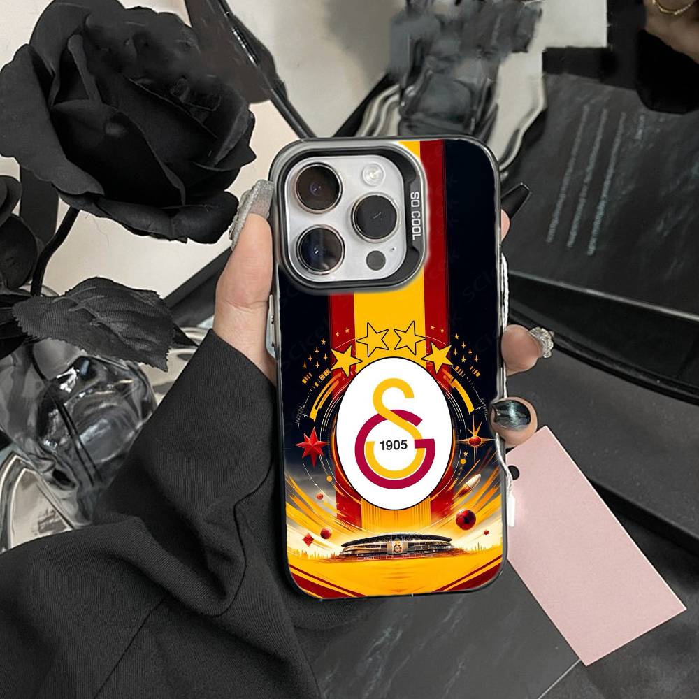 Klassische Galatasaray S-SK1905 Handyhülle Für IPhone 16 17 15 14 12 13 Pro Max Schwarze Farbe Stoßfeste Hülle