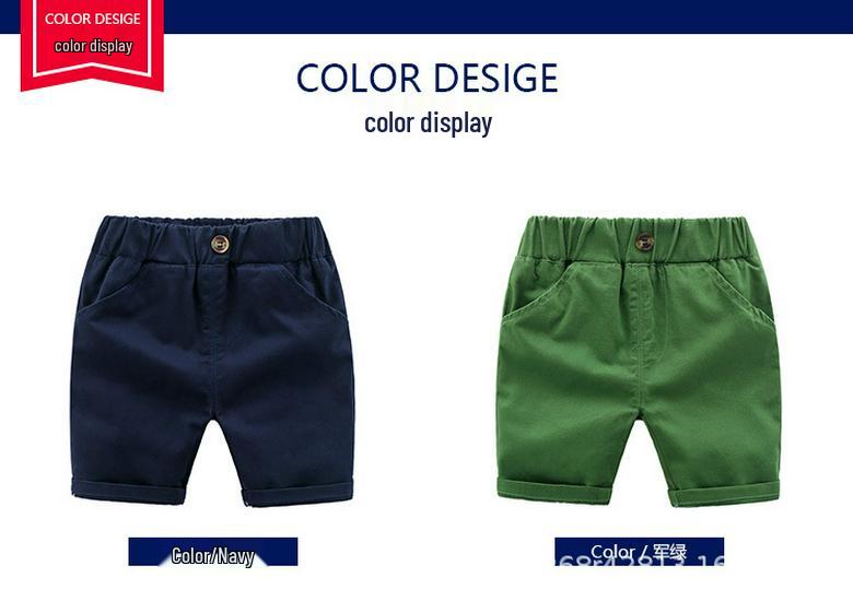Stylish Spring Cotton Mid-Length Pants for Kids - Comfortable & Casual