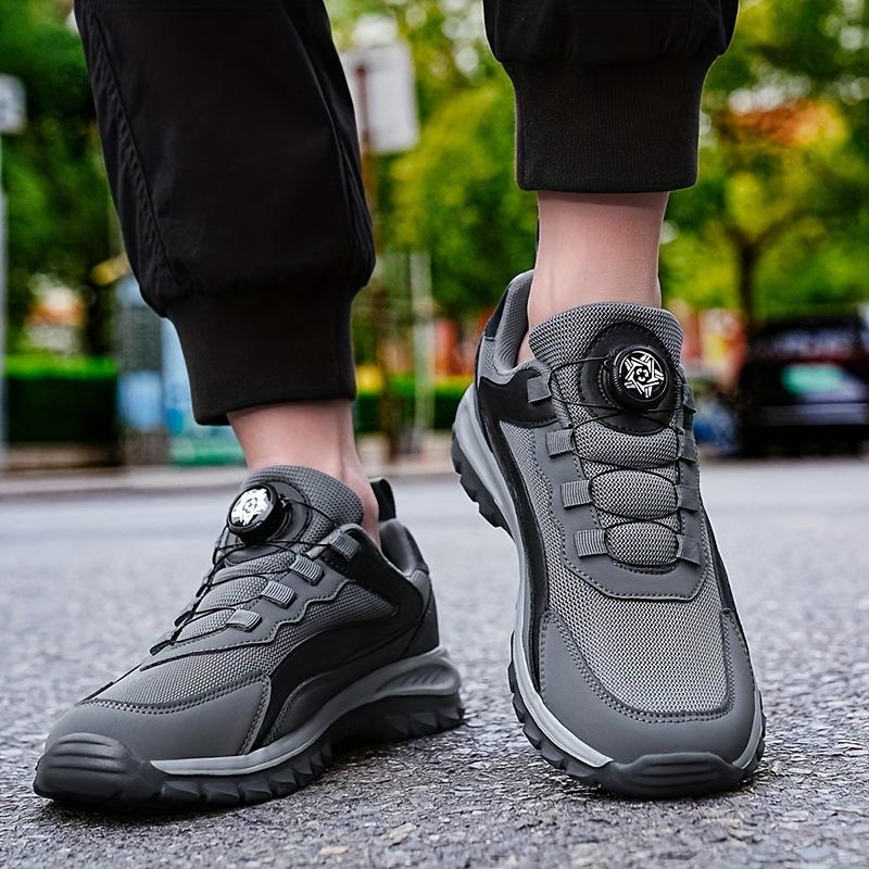 Neue trendige Herrenschuhe und Damenschuhe, verschleißfeste und atmungsaktive Laufschuhe, vielseitige Freizeitschuhe mit drehbarem Knopf