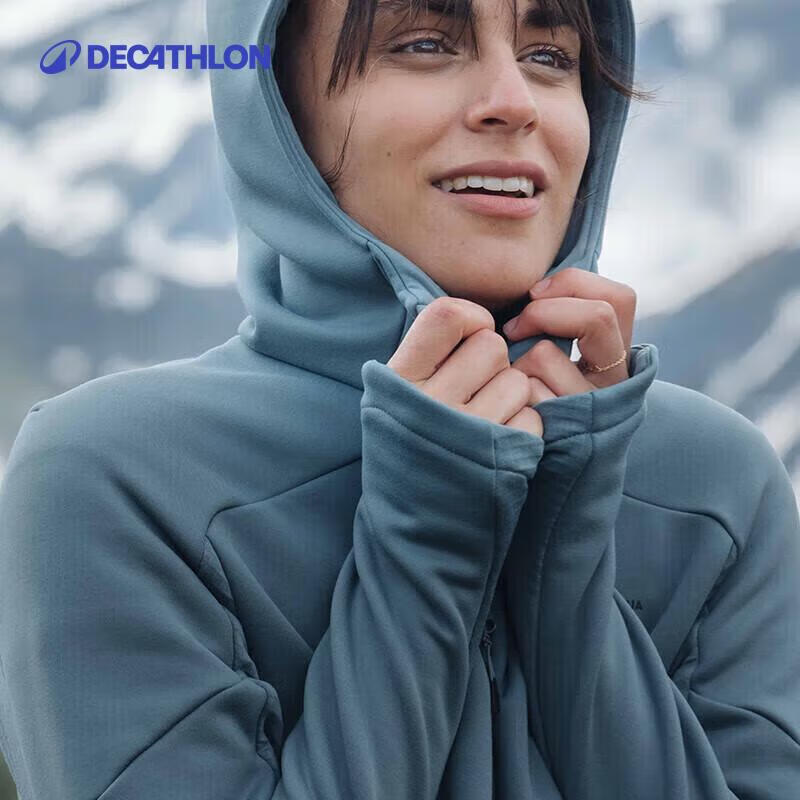 Женская уличная куртка с капюшоном из кораллового флиса Decathlon XXL