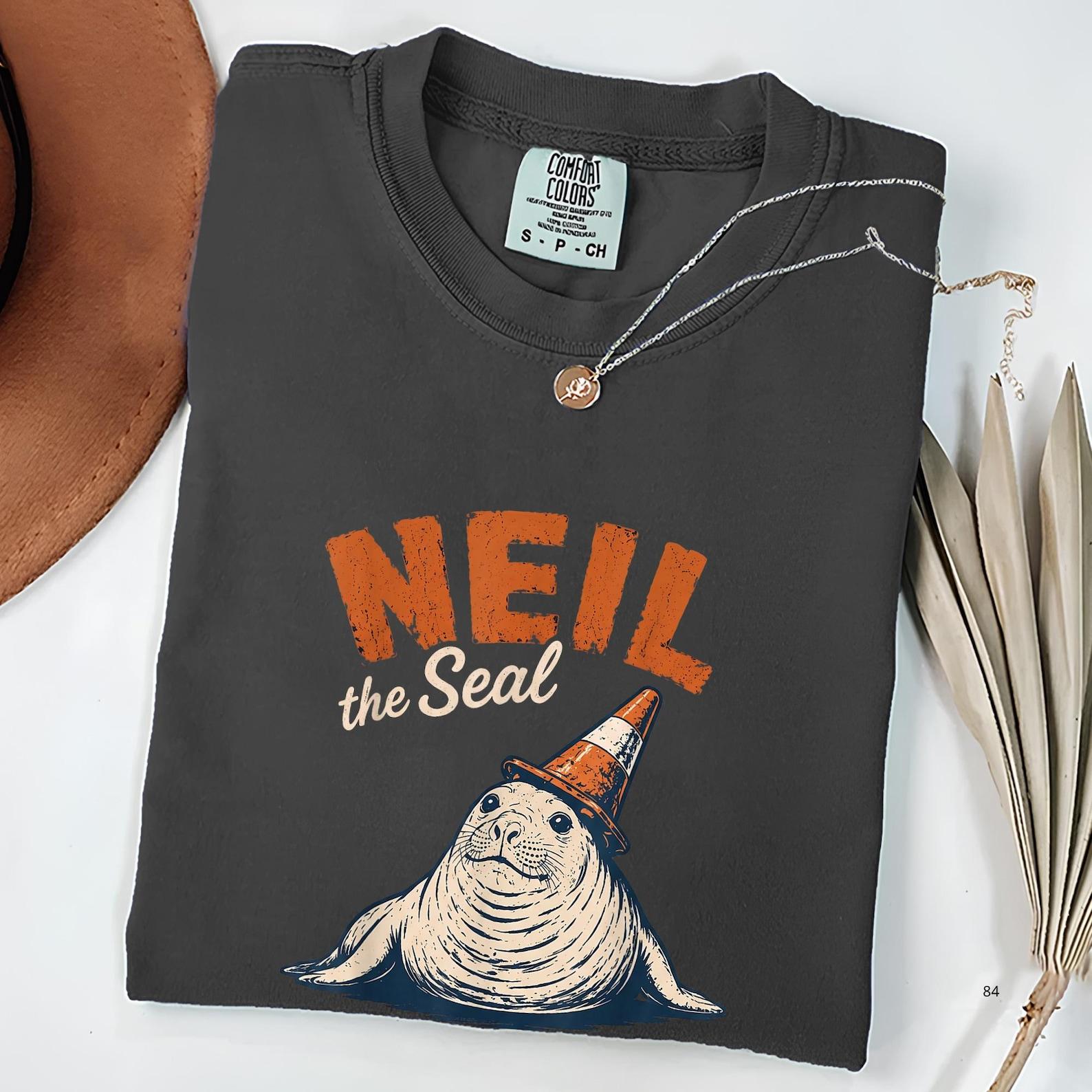 Neil the Seal Graphic Tee, Neil the Seal Graphic T-Shirt, Funny Neil The Seal Shirt, Be the Whole Problem Shirt XL