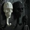 3Pcs Multi-Purpose Hanger  Geometric Skull Robe Towel Hook Set Creative Gothic Wall Mount Hooks For Bathroom Bedroom Entryway