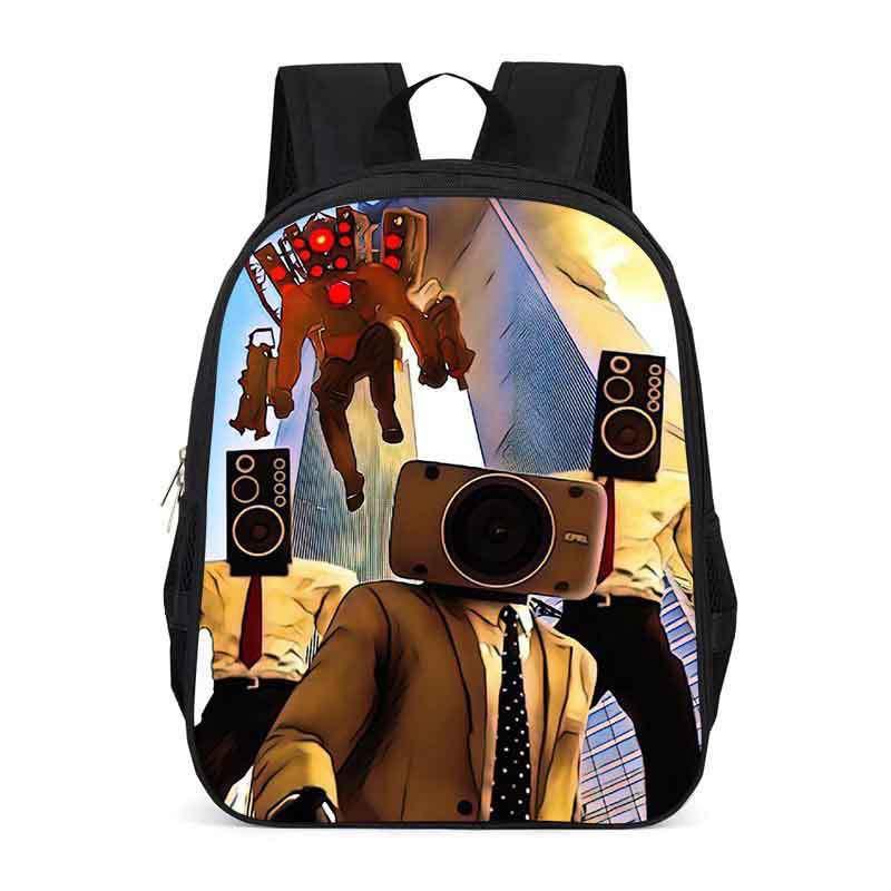 Schoolrugzak voor Kinderen Basisschoolleerlingen Grote Capaciteit Oxford Stof Tas Met Ergonomische Rugondersteuning Cartoon Print