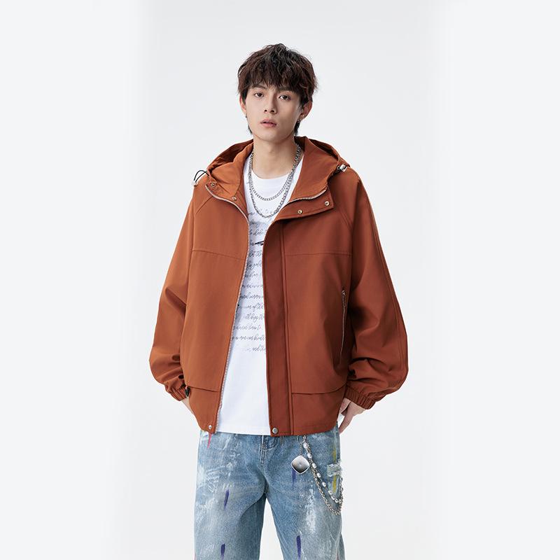 

Мужская весенне-осенняя новая куртка в гонконгском стиле, модная куртка с капюшоном, трендовая куртка-карго, топ 7XL