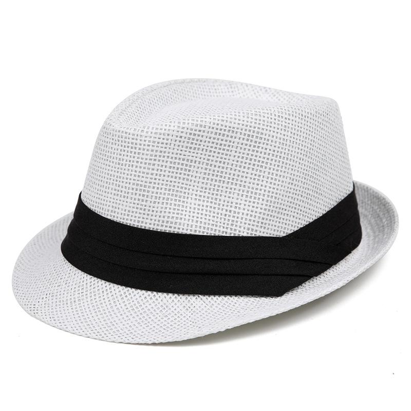Sun visor summer out travel men straw hat top hat jazz beach hat