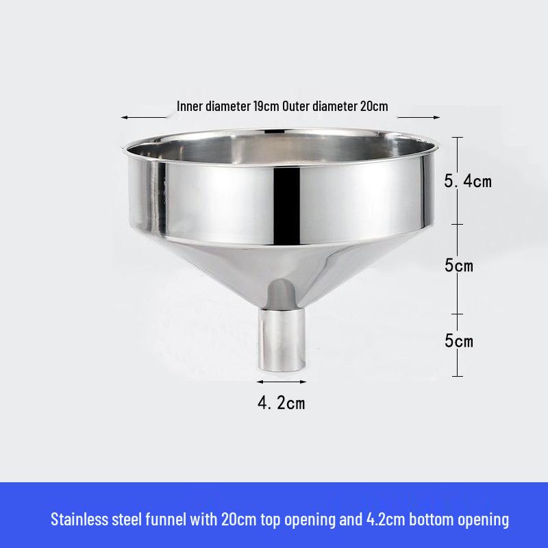 Heavy-Duty Stainless Steel Large Funnel for Industrial Fuel and Oil Press Machines