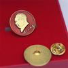 Chairman Mao's emblem, red classic portrait, electroplated commemorative badge, small chest badge, collectible jewelry, metal brooch, gift