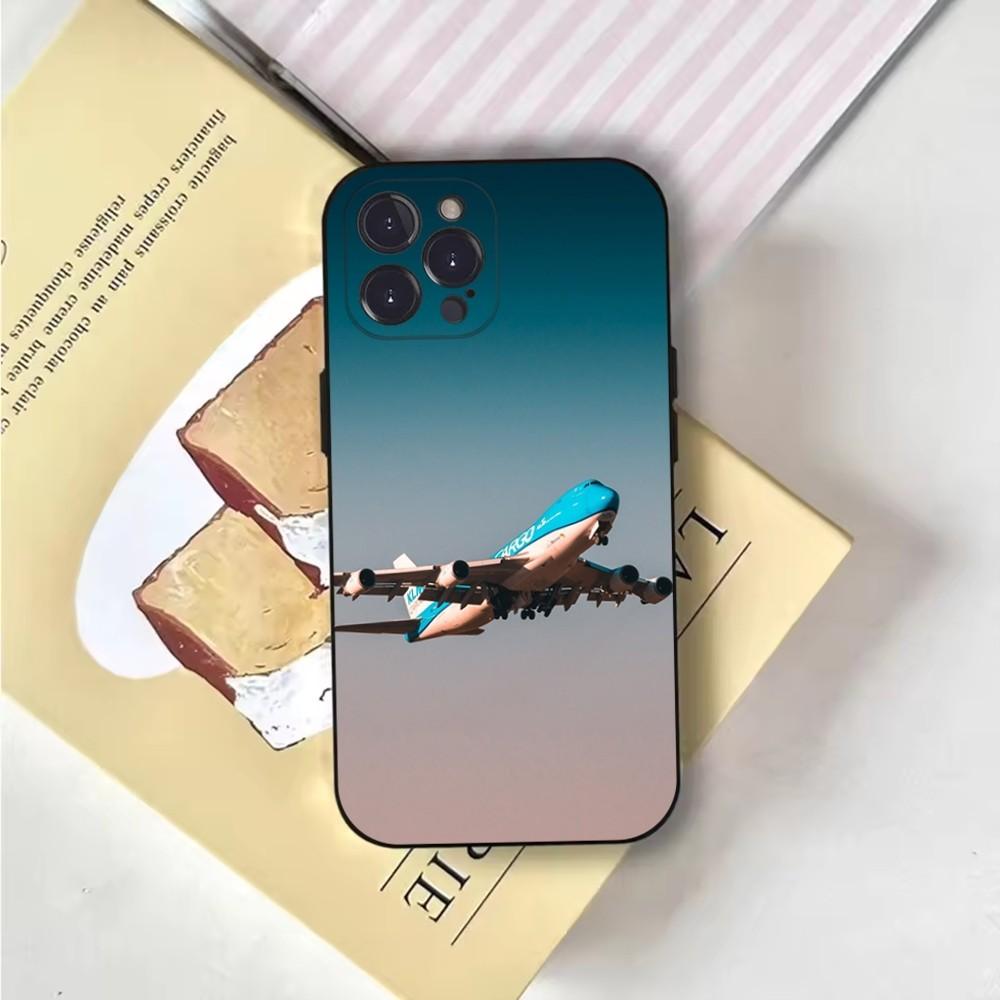Airplane Plane Phone Case Phone Case For iPhone 16,15,14,13,12,11,Pro,X,XS,Max,XR,Plus,Mini Soft Black Cover