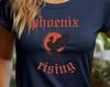 Phoenix Rising Graphic Tee - Mythical Bird T-Shirt