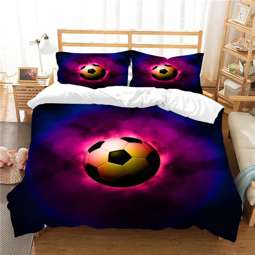 Ball Quilt Cover Pillowcase Two Or Three Piece Set 3D Digital Printing Polyester