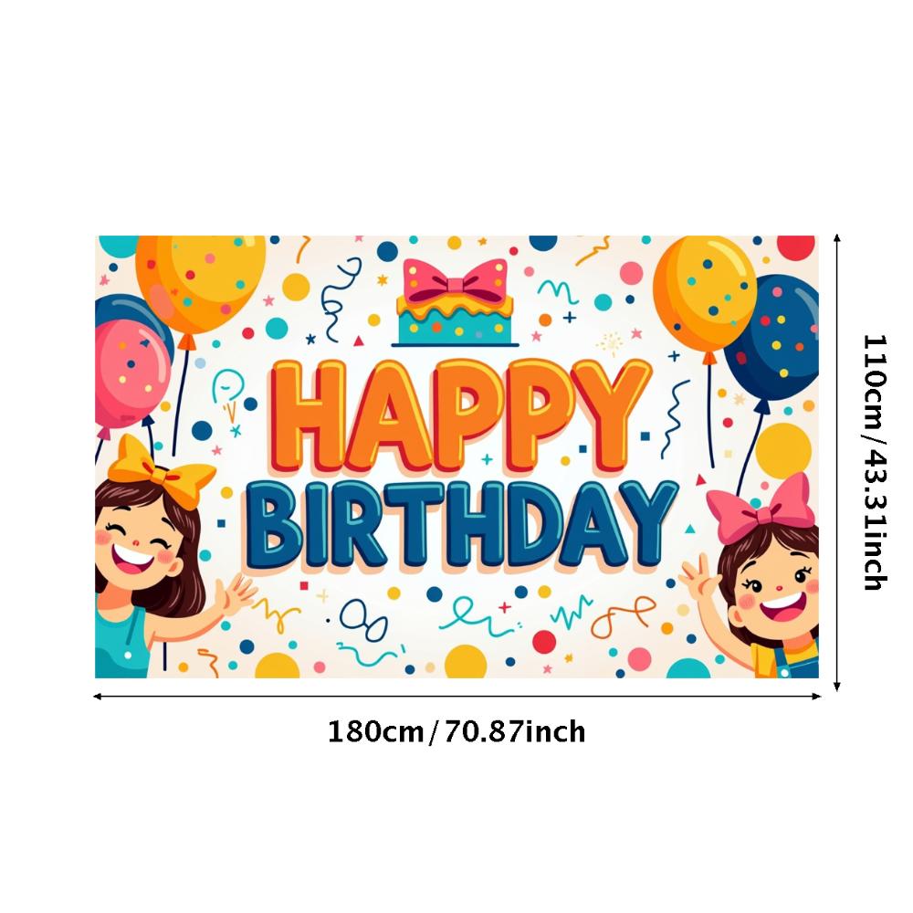 Celebration Background Kids Decoration Event Backdrop For Birthday Gathering Indoor Decoration Family Event