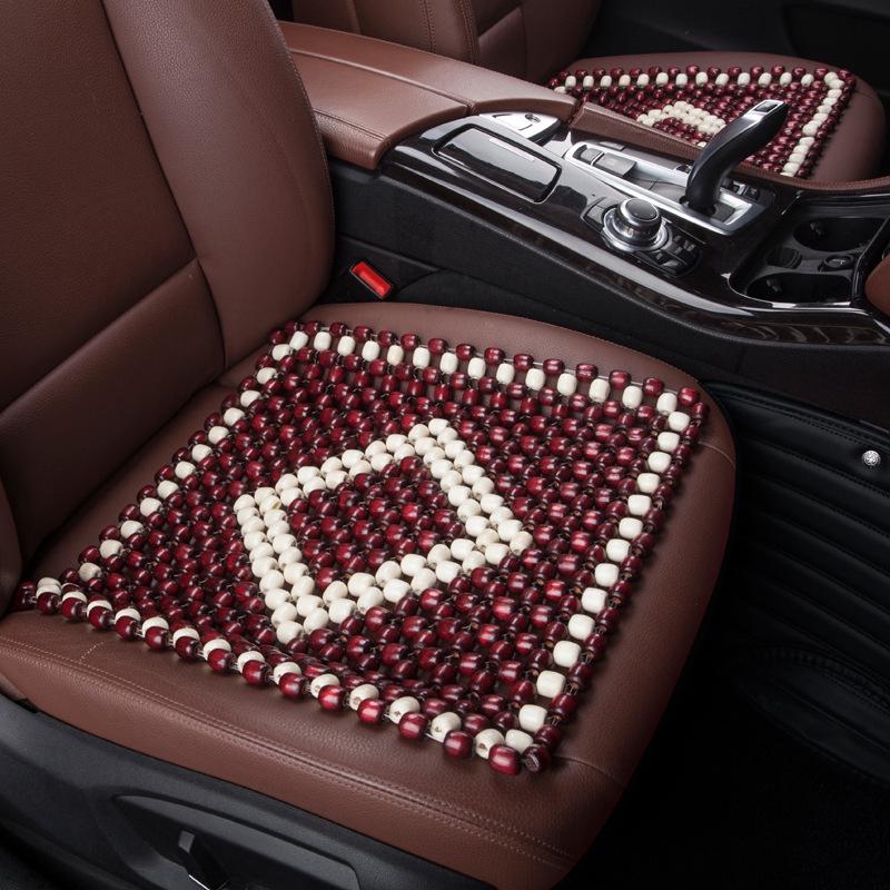 XB161 Universal Summer Wooden Bead Seat Cushion - Breathable, Cool, No Backrest, Four-Season Use