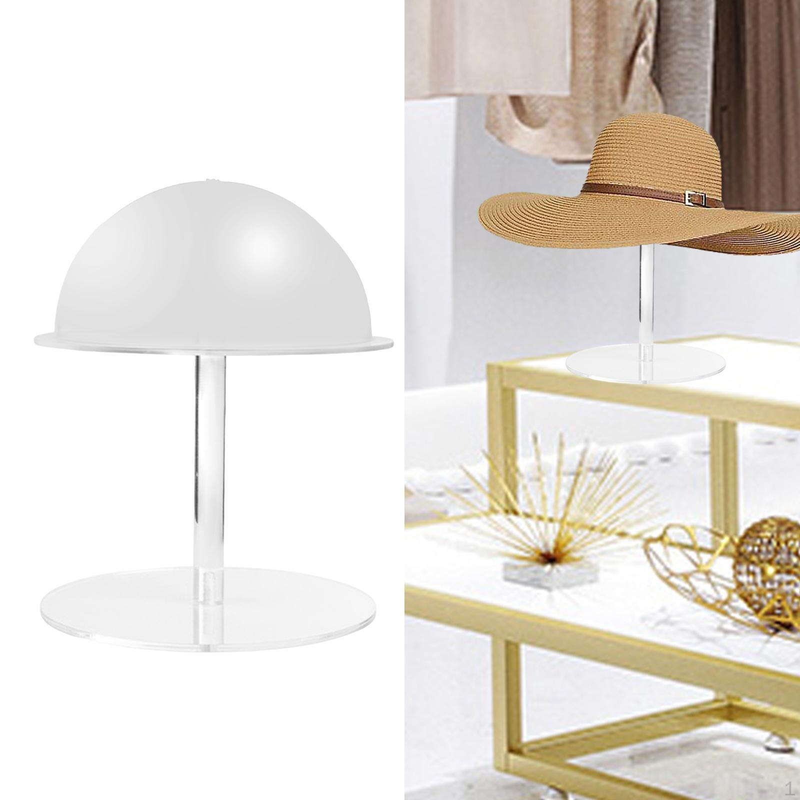 

Акриловый держатель для ковбойской шляпы, прочная круглая подставка для бейсбольной стойки, дисплей для аксессуаров для волос White 20cm