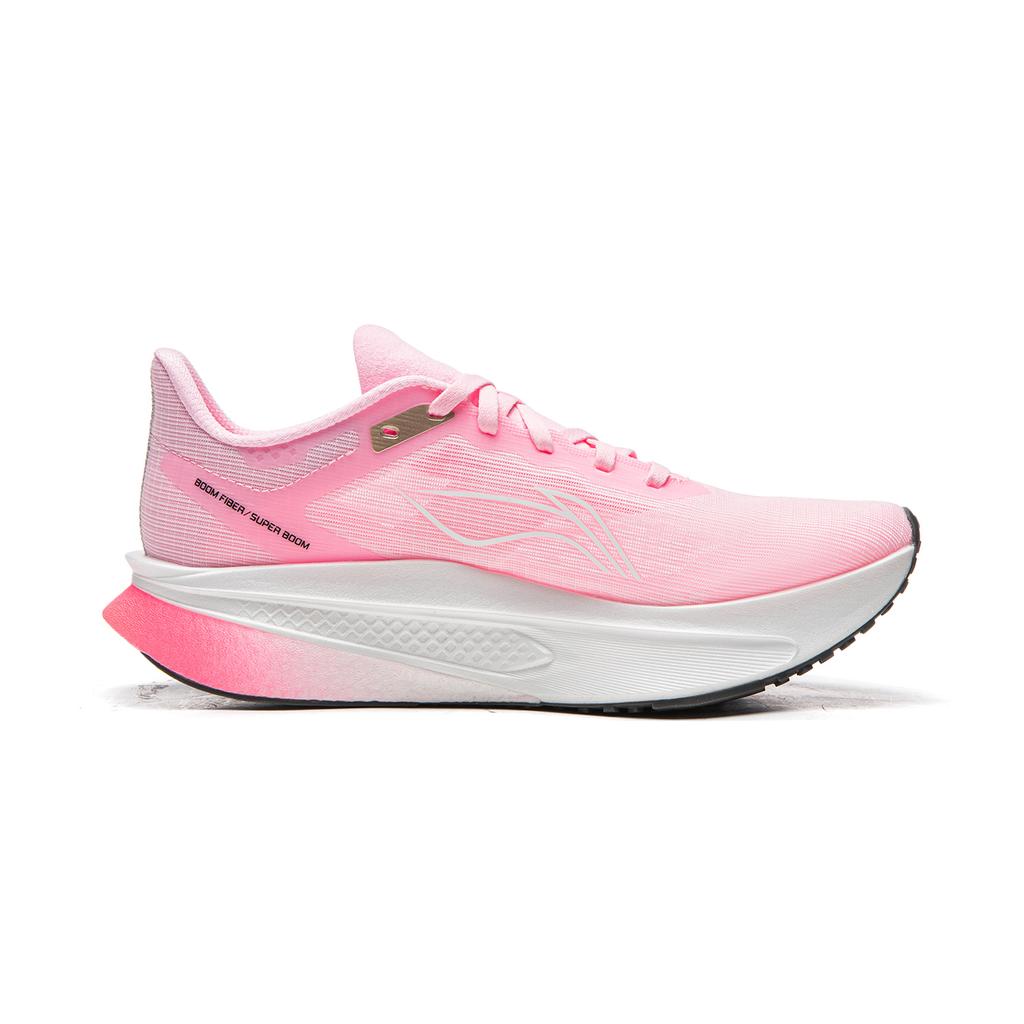 Li Ning Feidian 6 Challenger Dämpfung, abriebfest, flacher Freizeit-Laufschuh für Damen, Pink, ARMW004-11