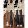 Vintage Blue Flared Jeans for Women, New Spring Style, Plus Size, Flattering for Curvy Figures, High-Waisted, Stretchy Bootcut Pants