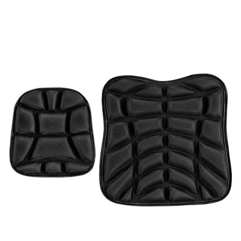 Motorcycle Comfort Seat Cushion 1/2Pcs 3D Soft EVA Foam Black Breathable for All Riding Scenarios