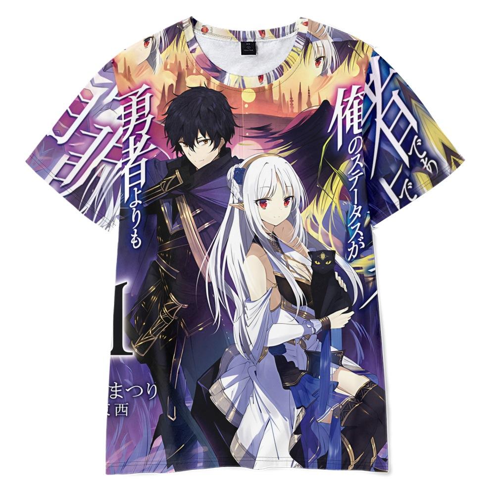 Mein Status als Assassine übertrifft offensichtlich den des Helden Gedrucktes T-Shirt Herren Damen Lässig Rundhals Kurzarm Kind Lustig Trendig Unisex T-Shirts Tops