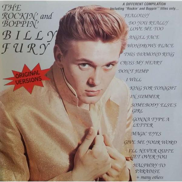 

CD BILLY FURY - The Rockin And Boppin Billy Fury MAR018 Marginal Record 1995 Japan Rock Used