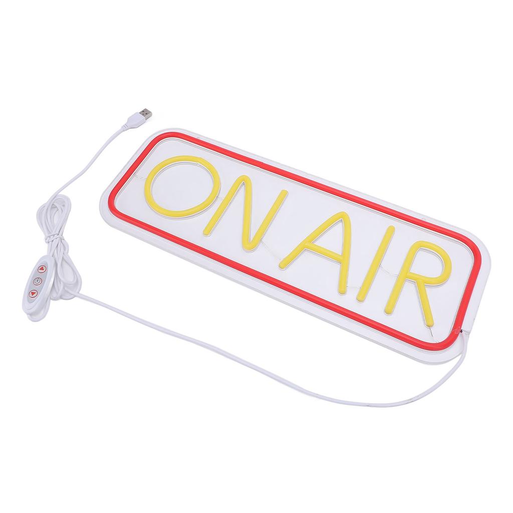 ON AIR Neon Sign USB Powered Neon Night Light for Live Streaming Recording Game Room Bar Studio Decoration