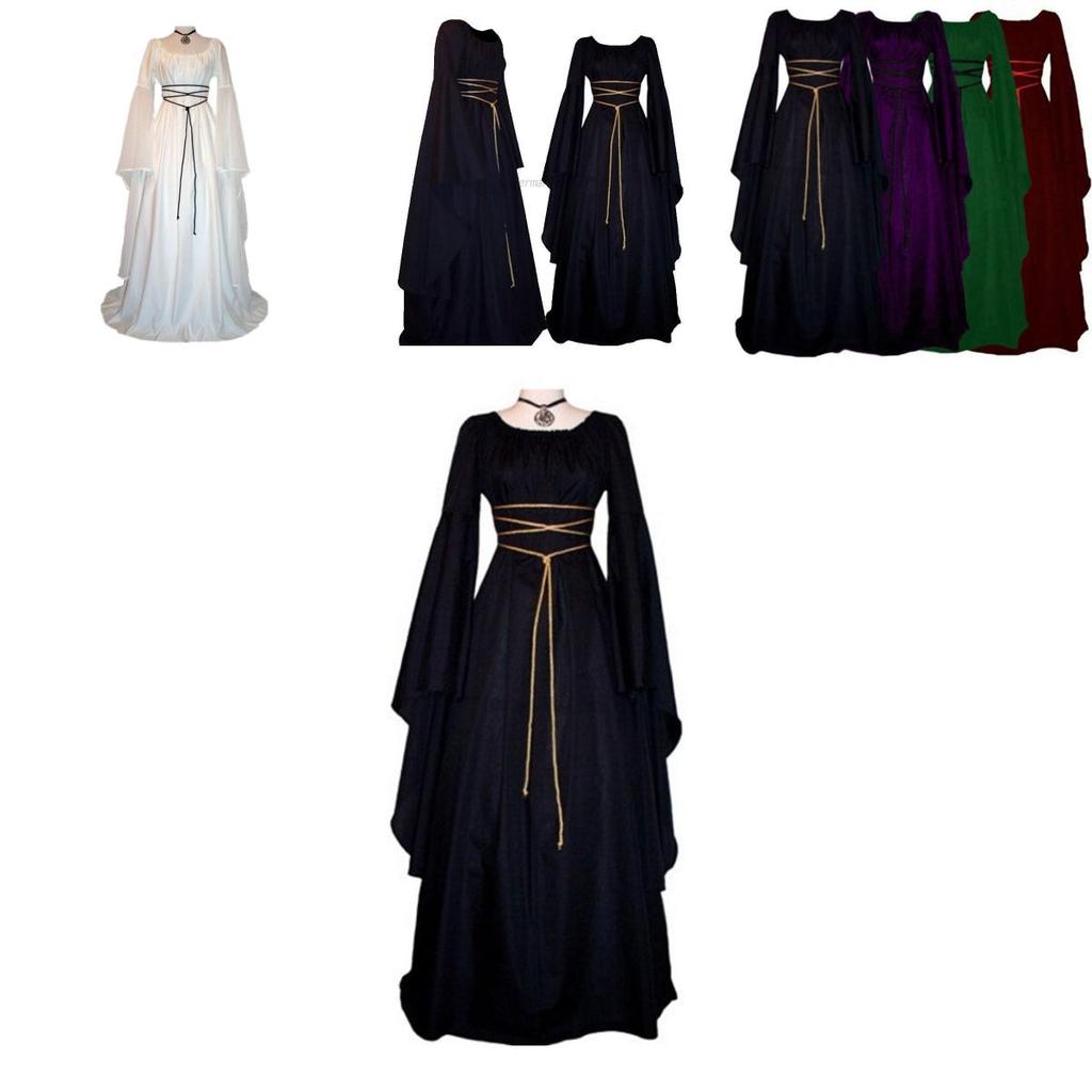 Luxurious Floor Length Medieval Dress Ideal For Weddings And Masquerade Parties