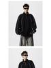 Men's 2025 Spring/Autumn Striped Color Block Half-Zip High-Neck Hoodie - Trendy Loose Heavyweight Top