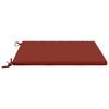 1 Piece Seat Cushion SOEST 100percent  Polyester Red 60 X 60 X 3 Cm