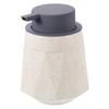 Uxcell Foam Soap Dispenser Ceramic Foam Soap Pump for Bathroom 400ml Beige