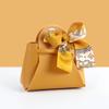Small PU Leather Candy Gift Box with Handle 1010cm for Wedding Favors