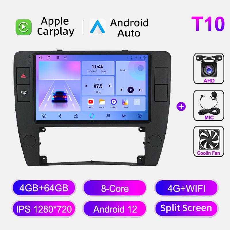 Car Radio For VW Volkswagen Passat B5 2000 - 2005 Carplay Android Auto Stereo Multimedia Player GPS Navigation Autoradio No 2din