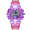 Student Children'S Watch Women'S Plastic Frozen Luminous Glowing Bracelet Niche