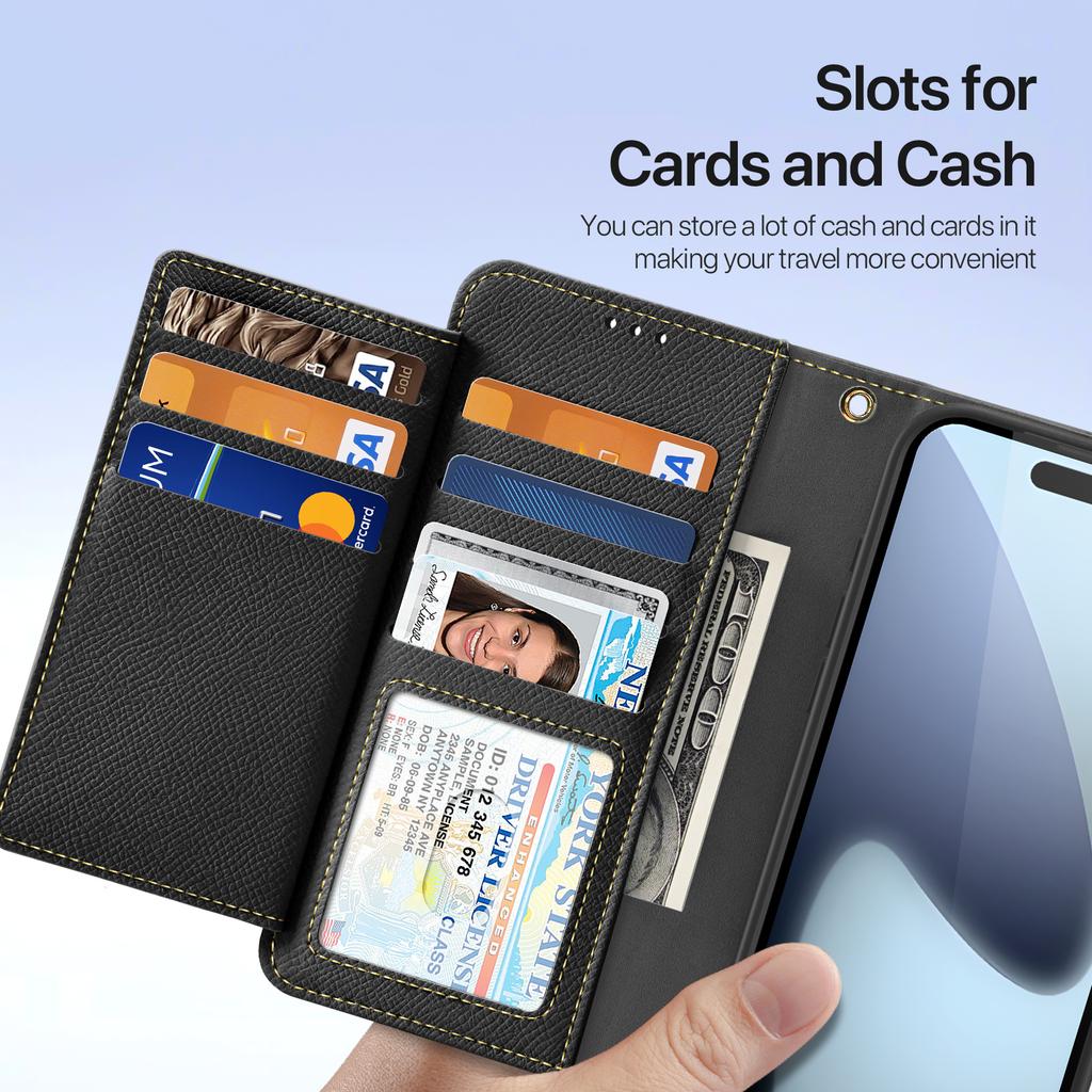 For iPhone 17 Pro Max Case DUX DUCIS Lawa Series Detachable Magnetic Cowhide Leather Cover Zipper Wallet