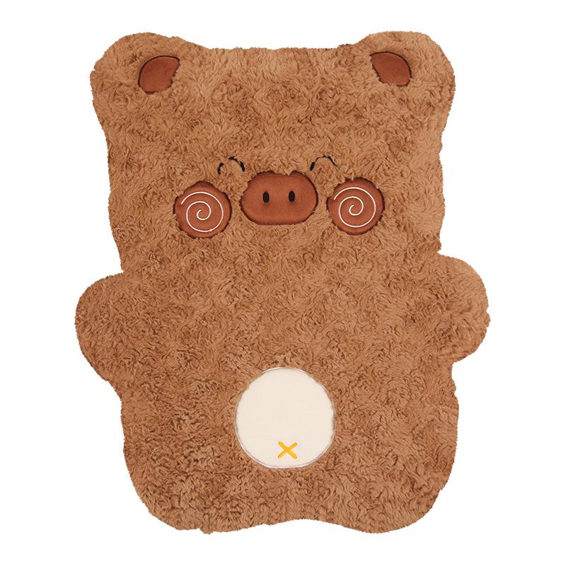 Warmer Plüsch Schwein Cartoon Rücksitzkissen - Winter Wrap-Around