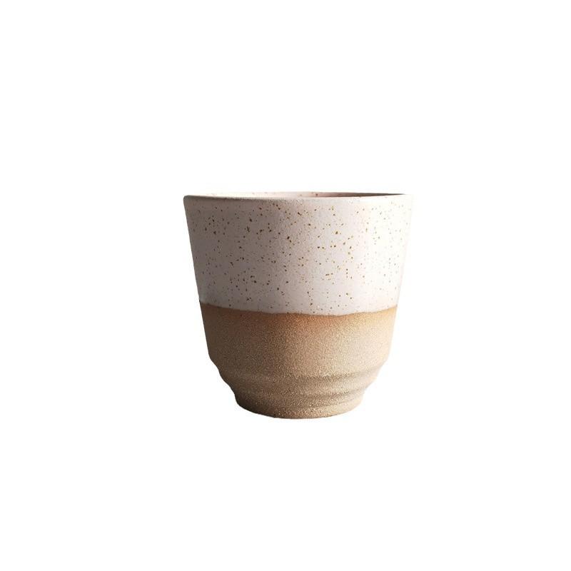 Kiln Change Middle East Small Cup Kung Fu Tea Bowl Retro Ceramic Tea Cup Concentrated Coffee Cup Coarse Pottery Cup