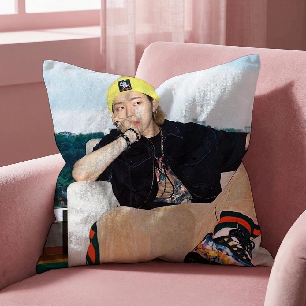 Z-ZICO SINGER Cushion Cover Multi-Scene Pillow Cover for Home & Car - Reversible, Soft & Durable for Daily Use