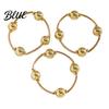 Faux Pearl Bracelet 3Pcs Women Adjustable Opening Design Imitation Delicate