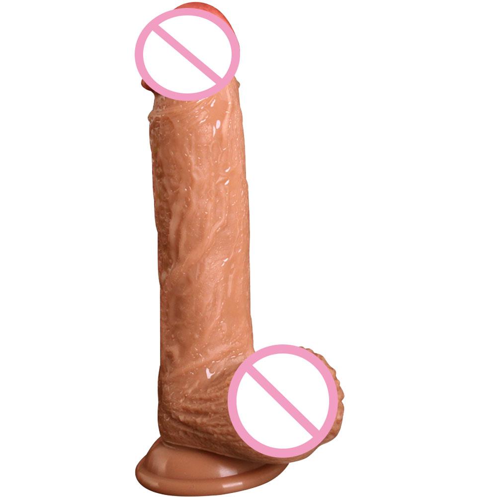 Pelle Sensazione Realistico Pene Super Enorme Grande Dildo con Ventosa Giocattoli Sessuali per Donna Prodotti Sessuali Masturbazione Femminile Cazzo