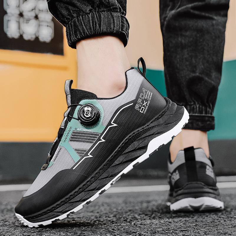 2025 European Station Automatic Buckle Off-road Running Shoes Low-top Leisure Function Mountaineering Hiking Breathable Outdoor Sports Shoes