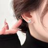 S925 Silver Needle Zircon Heart Stud Earrings - 2025 Hot-Selling High-End Collection for Autumn/Winter