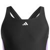 Adidas Girls 3 Stripes One Piece Swimsuit