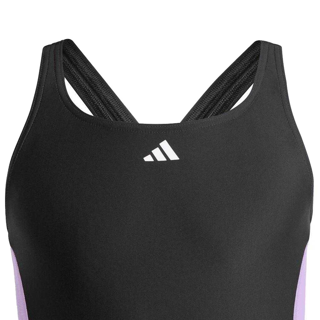 Adidas Girls 3 Stripes One Piece Swimsuit