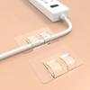10pcs Wall-mounted Transparent Hanging Shelf Hook Traceless Strong Self Adhesive Hooks  Bedroom