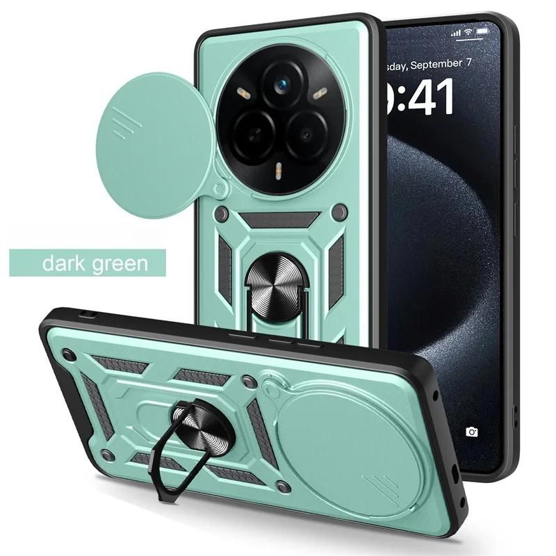 Shockproof Armor Case For Realme 14 Pro Plus 13 12 11 Pro+ 14X 12X Realme14 5G Cover Lens Protect Ring Stand Holder Coque Fundas