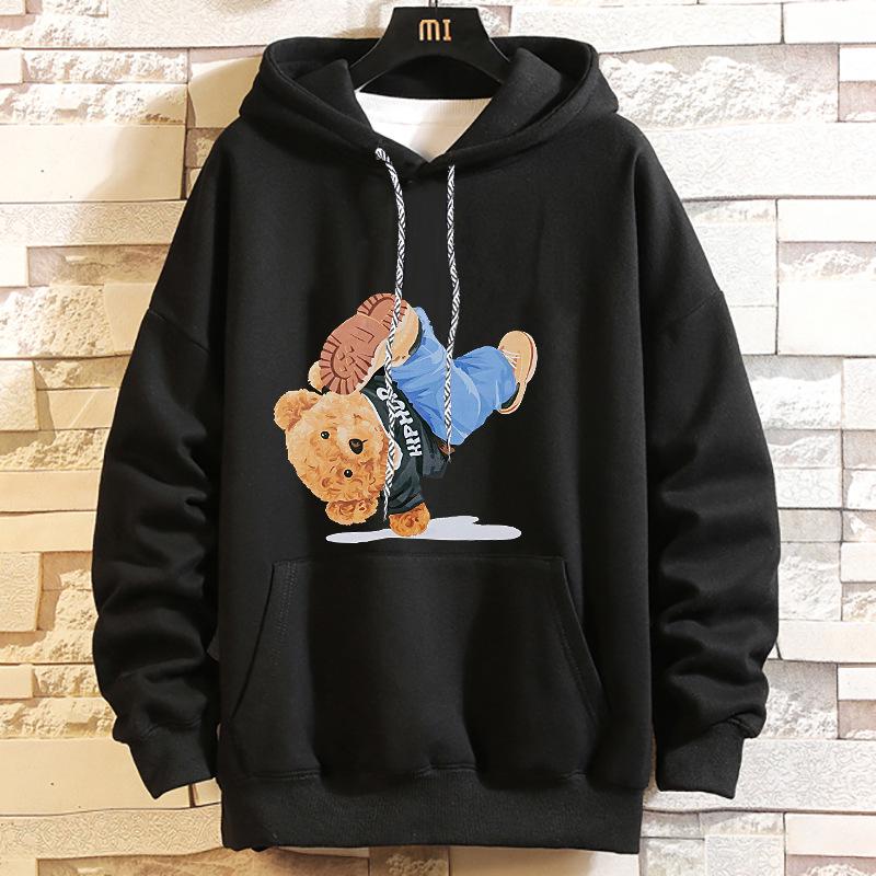 Plus Size Hoodie: Spring/Autumn Loose Fit Pullover for Men (Up to 400 Jin)