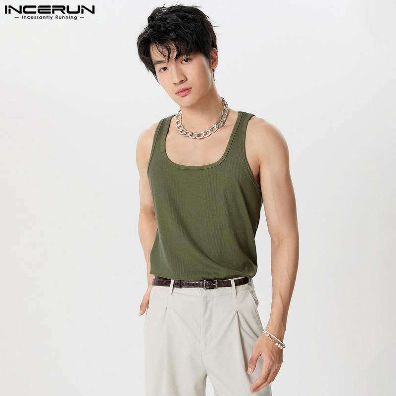 

INCERUN Мужские безрукавки жилет повседневный спортивный тонкий трикотажные майки майки 4XL армия зеленый