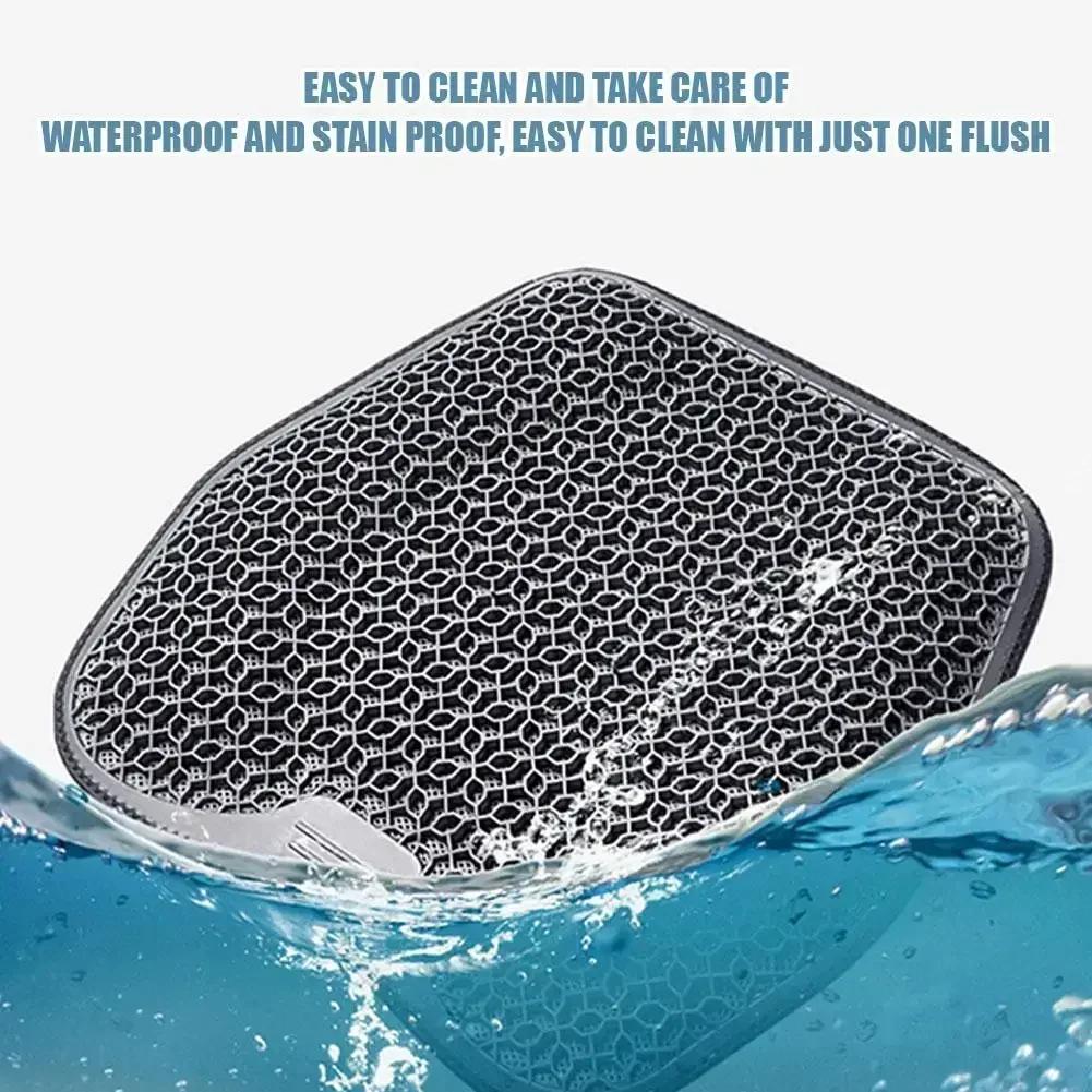 Car Seat Cushion Summer Lumbar Support Honeycomb Gel Ice Thread Seat Backrest Ventilation Breathable Car Cushion Accessories