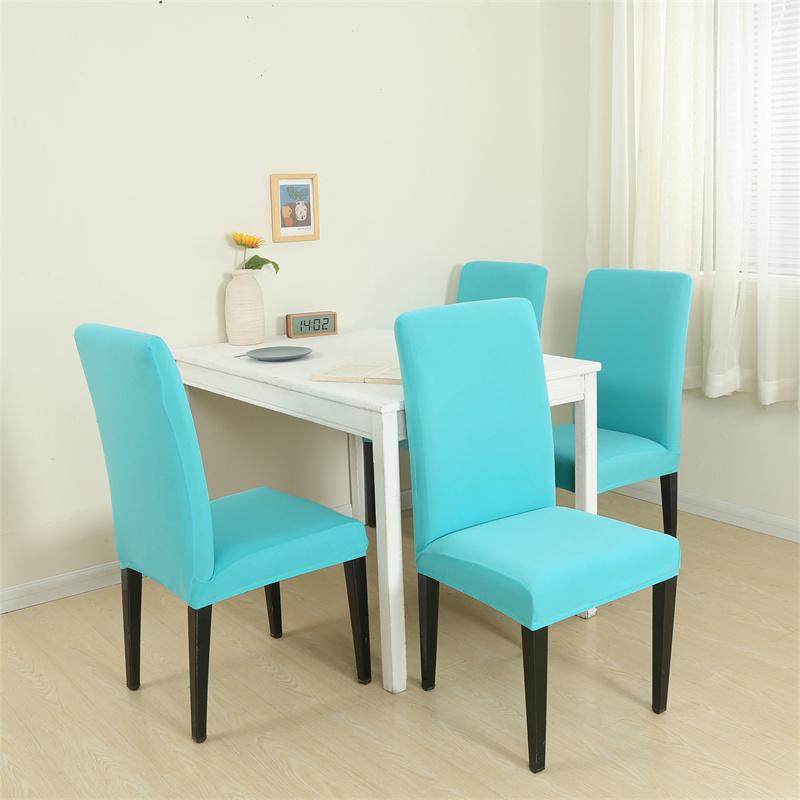 

1/2/4/6Pcs Solid Color Chair Cover Elastic Slipcovers Chair Covers For Kitchen Dining Room Wedding Banquet Home Spandex Stretch 1 Piece