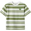 Balabala Boys' Striped Cotton Short-Sleeve T-Shirt